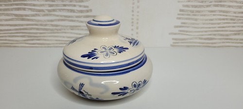 Delft blue deckeldose - blue,