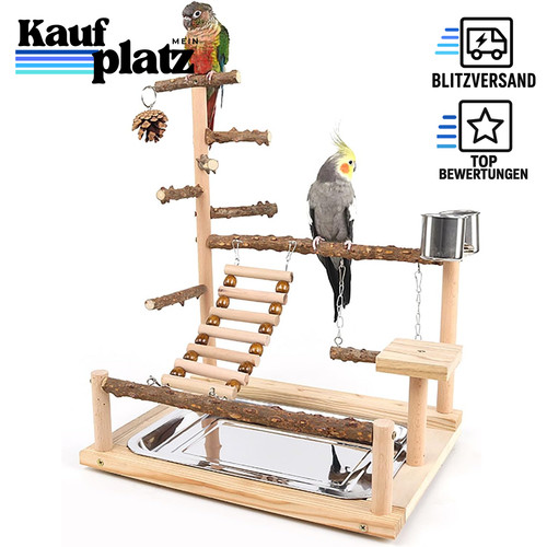 Vogelspielplatz naturholz mit - vogelspielplatz,