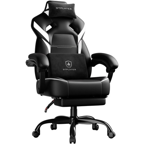 Gaming stuhl mit fußstütze - gaming,
