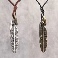 Halskette Feder Anhänger Ring