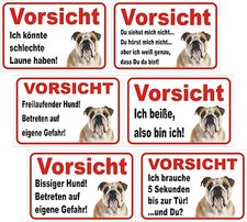Türschild Schild Vorsicht