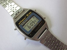 Vintage PIRATRON Damen Ladies LCD Alarm Quartz P-6437