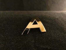 24 Karat Gold Buchstabe "A" Styling Aufkleber Auto Tuning Extravagant kursiv