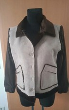 Damen "Continental" warme kurze Jacke/ Strick- kombi,Gr.XL, nie getragen! 