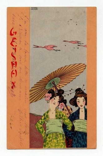 Raphael kirchner geisha - raphael, .