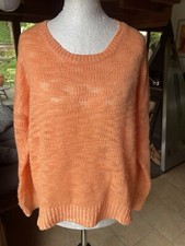 Bluhmod L 40/42 Pullover hell orange Strick
