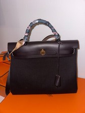 Hermes Herbag 31 full set ébène/ébène wie neu