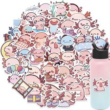 50x Axolotl Sticker Set Cute