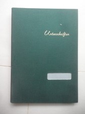 fächermappe    leinen gebunden    unterschriftenmappe  fächerordner    neuwertig