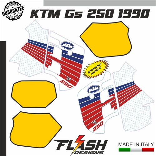 Ktm 250 1990 aufkleber kit - gs,