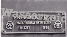 Orig.Foto Fabrikschild der 10 001 DB linke Lokseite (AN2489)