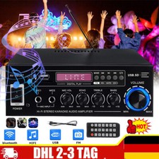 HiFi Verstärker Bluetooth 2000W Party Musik Equipment AUX Anlage Stereo Audio DE