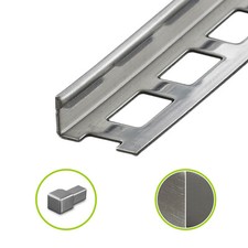 HORI Fliesenprofil Fliesen Schiene Edelstahl V2A Winkel 250cm
