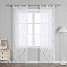 2 Stück Schiebegardinen mit