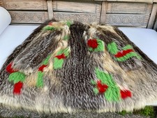 Silberfuchs Pelzmantel  /  gestrickt  / Federleicht      Größe   M-L