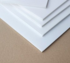 PTFE Teflon Platte Zuschnitt 8 mm - 15 mm Dichtung weiße Tafel