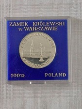 100 Zloty 1975 Polen Zamek Krolewski w Warszawie Silber PP in original Kapsel