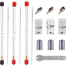 Airbrush Düse 0,2mm 0,3mm 0,5mm Zubehör Edelstahl Ersatzteile