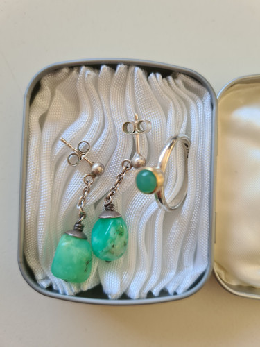 Gold silberschmuck set mit - /,