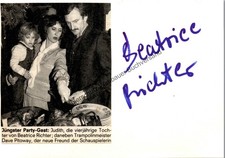 Original Autogramm Beatrice