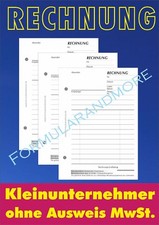 3 Stück RECHNUNGSBLOCK für