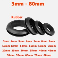 80mm schwarz gummi - schwarz,