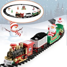 Weihnachtszug Set Elektrische Eisenbahn Zug Spielzeug Zug Set mit Lichtern Sound