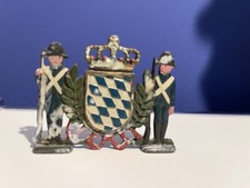 Original Zinnfigur flach, Königlich Bayerisches Wappen