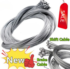 Edelstahl Fahrrad Bremszug & Schaltzug Set inkl. Endkappe – MTB / Rennrad / City