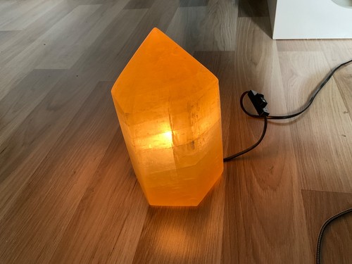 Lampe gelber calcit kg - gelber,