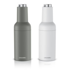 Arendo Elektrisches Gewürzmühlenset Keramikmahlwerk Kippsensor Weiß