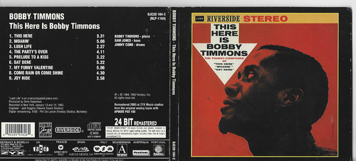 This here bobby timmons - is, timmons,