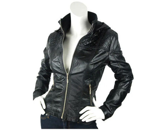 Damenjacke kunstleder - damenjacke,