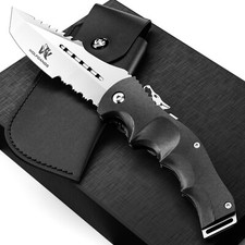 Gebraucht: Wolfgangs UNDIQUE Zweihand Klappmesser aus 440C Stahl Survival