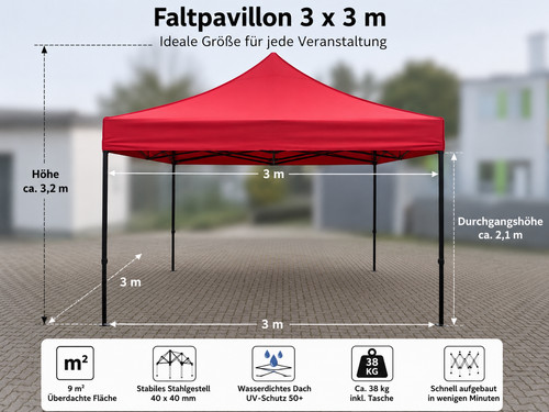Profi marktzelt pavilion zelt - profi,