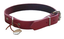 Echtleder Hundehalsband Rot