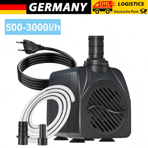 500 3000l teichpumpe - 500-3000l/h, 60w