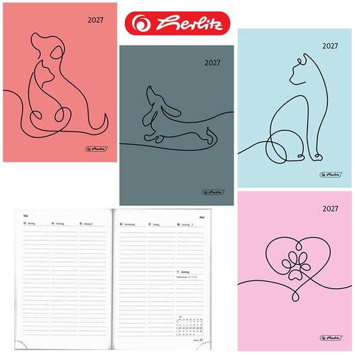 Herlitz buchkalender - buchkalender, a6