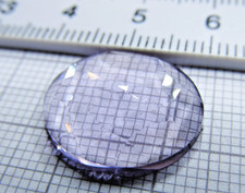 Facettierter Amethyst, Maße ca. 18 x 16 x 4,5 mm, Gewicht ca. 10 Karat!