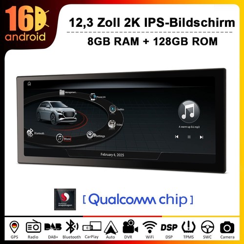 Qualcomm 8 kern android - 12,3",