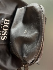 Hugo Boss Leder Kulturbeutel Waschtasche Kosmetiktasche Staubschutzbeutel