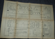 Bauplan   Motorboot  "KRYSIA"