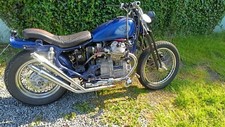 Honda CX 500C Projekt , Springergabel AME 2-4 Auspuff , K&N , Vorverlegte Fußras