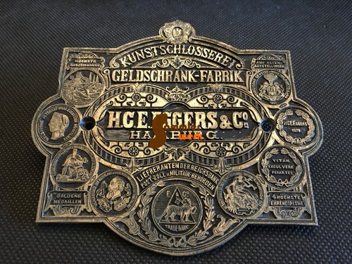 Altes schild eggers - h.c.e.,