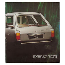 Peugeot 504 Kombi 7-Sitzer Lieferwagen Prospekt 07/1974 MJ 1975 englisch
