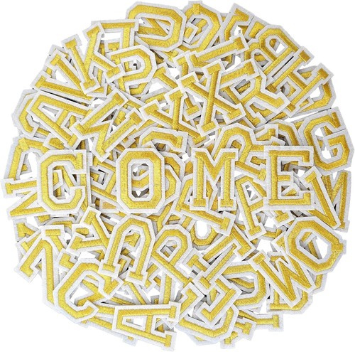 Buchstaben aufnäher alphabet - aufnäher,
