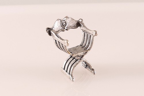 Silberfigur miniatur stuhl - miniatur,