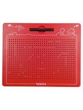 BELEDUC Magnetische Maltafel Motorikspielzeug Kunststoff Rot Kinder Lernspiel