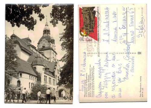 Alte postkarte leipziger - alte, zoo