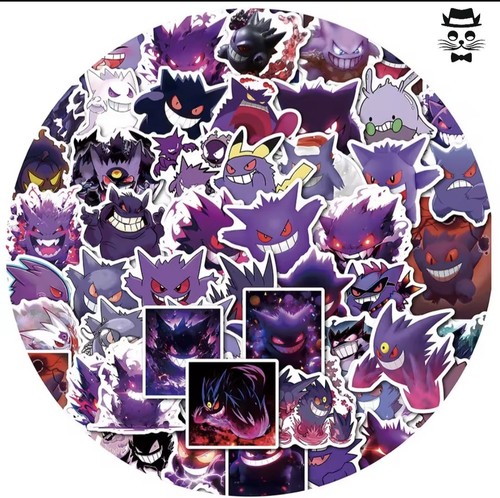 50x gengar sticker pokemon - gengar,